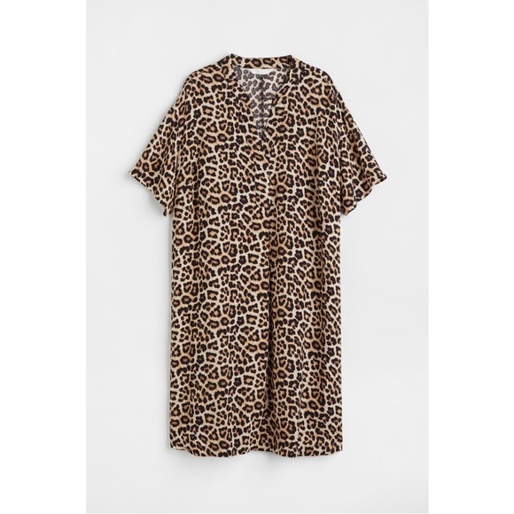 Leopard Print V Neck Tunic - Picture 3 of 3